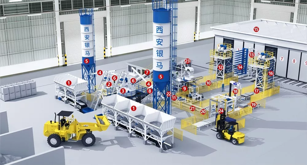 QFT9-16 Concrete Paver Making Machine